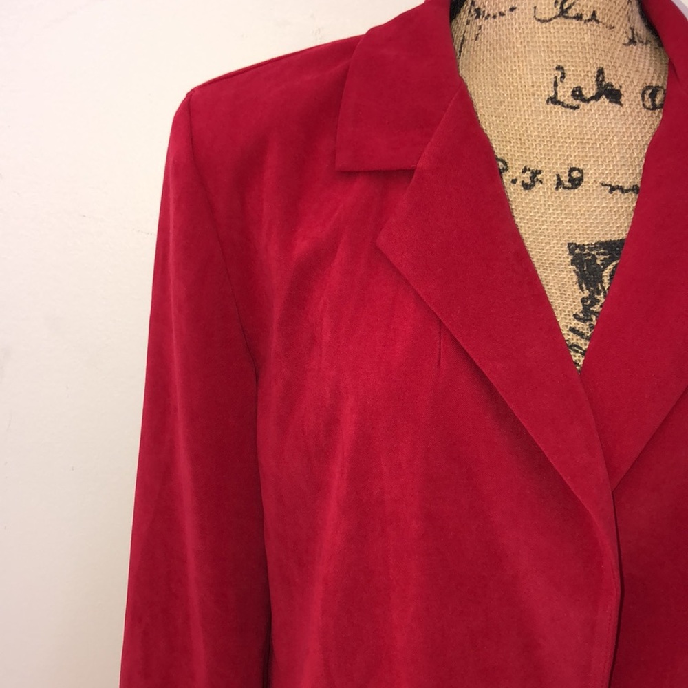 Vintage Briggs New York Red Blazer Jacket - Picture 6 of 9
